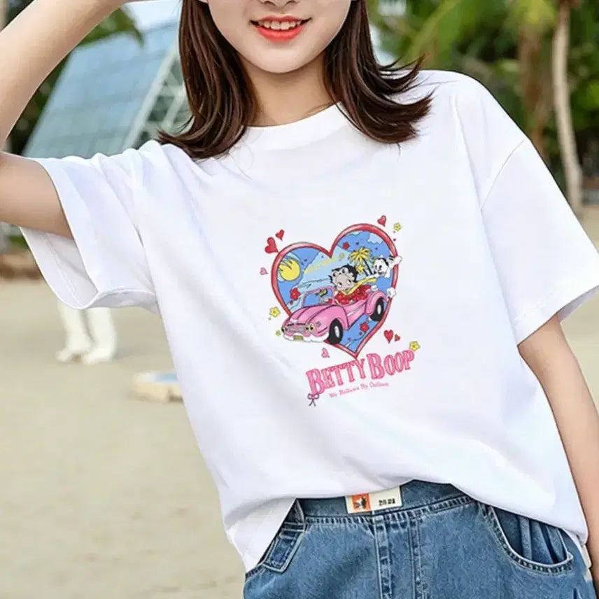 [BUNJANG] Loose Fit Cotton Short-Sleeve T-Shirt XL (New) / 루즈핏 순면 반팔티XL(새상품)