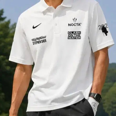 [BUNJANG] Nike NOCTA Short Sleeve Polo Shirt (White) / 나이키 NOCTA 반팔 카라티 (화이트) M/L/XL/2XL