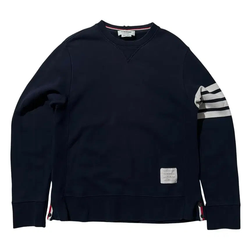 [BUNJANG] Thom Browne 4-Bar Armband Sweatshirt / [4,매장판] 톰브라운 4 바 완장 맨투맨