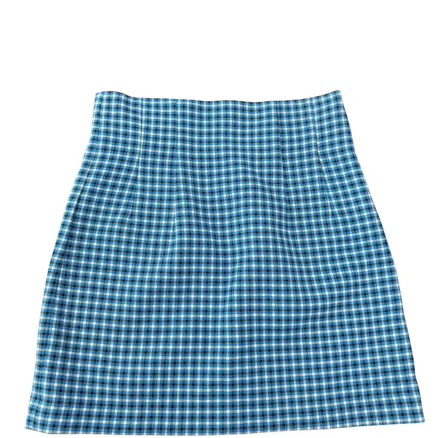 [BUNJANG] Zara Check Pattern Skirt (Women's S) / 여성S/ 자라 체크 패턴 쿨톤 스커트 치마