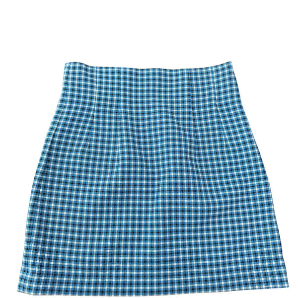 [BUNJANG] Zara Check Pattern Skirt (Women's S) / 여성S/ 자라 체크 패턴 쿨톤 스커트 치마