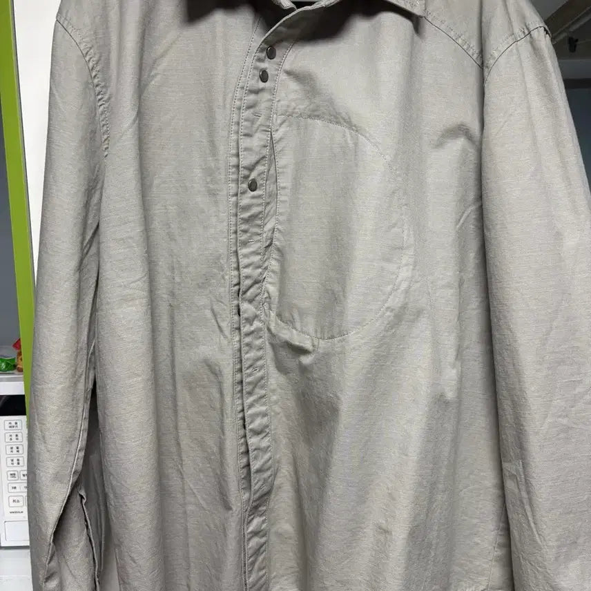[BUNJANG] Etce Curved Button Shirt / Etce 셔츠