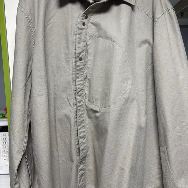 [BUNJANG] Etce Curved Button Shirt / Etce 셔츠