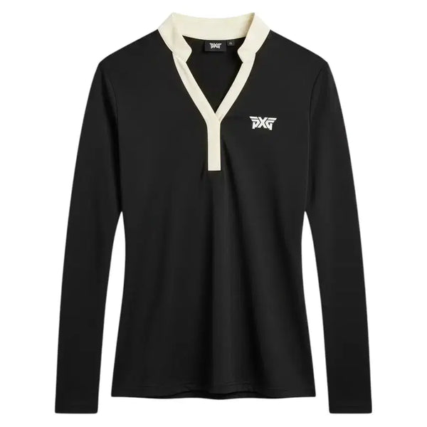 [BUNJANG] PXG Women's Long Sleeve Golf Shirt / 여성M/ PXG 골프 스판 카라넥 긴팔티