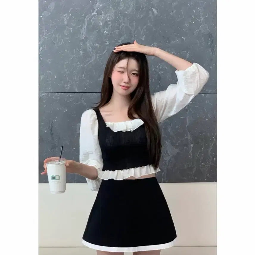 [BUNJANG] Levoir Bianco Bl Ivory Tini Sk Black M / 르브아 Bianco bl 아이보리 + Tini sk 블랙 m