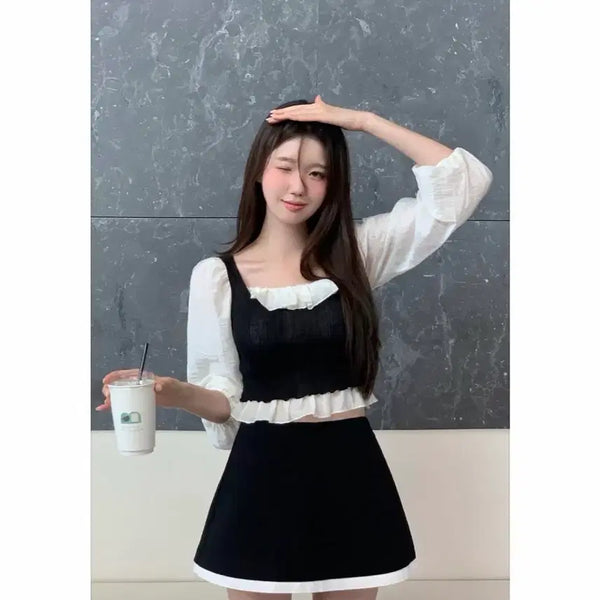 [BUNJANG] Levoir Bianco Bl Ivory Tini Sk Black M / 르브아 Bianco bl 아이보리 + Tini sk 블랙 m