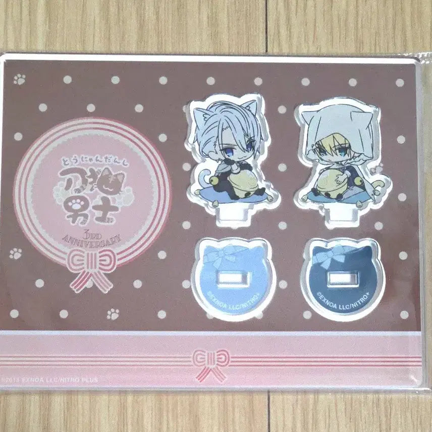 [BUNJANG] Touken Ranbu Yamanbagiri Kunihiro & Chougi 3rd Anniversary Nyan-shi Acrylic Stand / 택포) 도검난무 야만바기리 쿠니히로 쵸우기 3주년 냥사 아크릴 스탠드