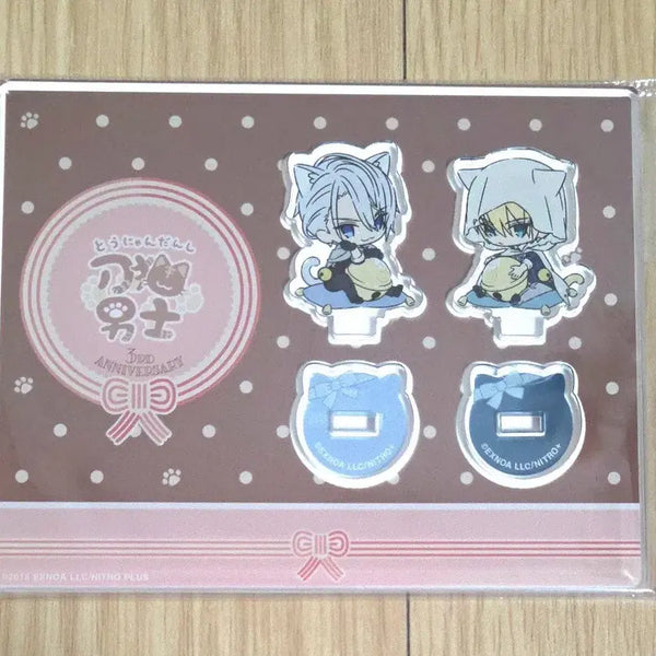 [BUNJANG] Touken Ranbu Yamanbagiri Kunihiro & Chougi 3rd Anniversary Nyan-shi Acrylic Stand / 택포) 도검난무 야만바기리 쿠니히로 쵸우기 3주년 냥사 아크릴 스탠드