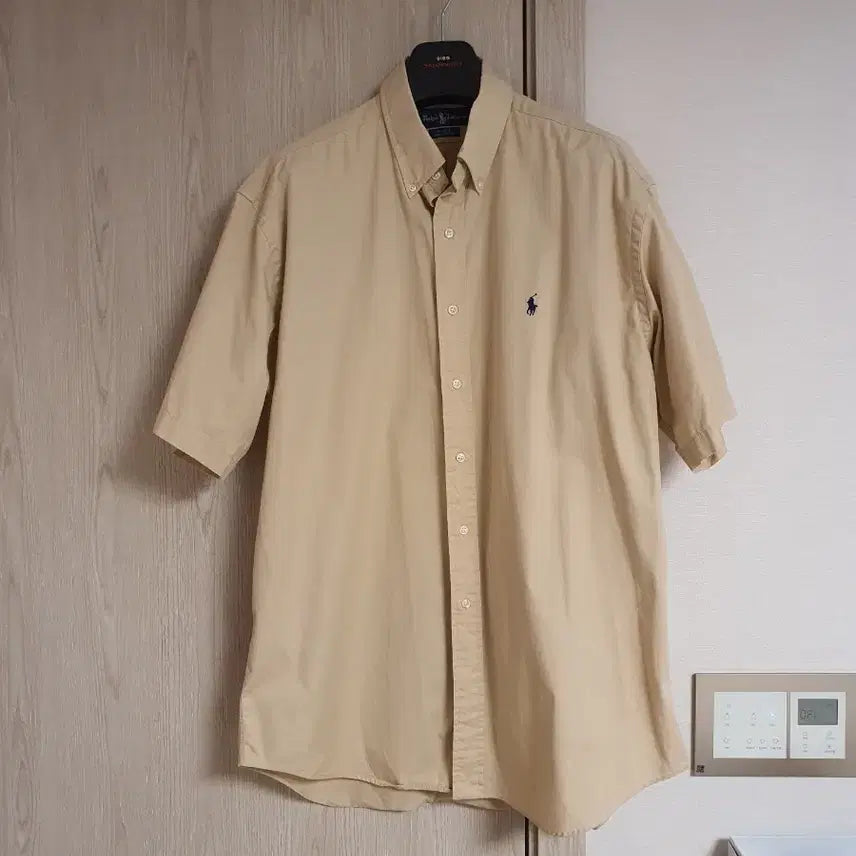 [BUNJANG] Polo Ralph Lauren Blake Oversized Fit Chino Beige Short-Sleeve Shirt XL / 폴로 랄프로렌 blake 오버핏 반팔셔츠 남방 치노베이지 xl 105