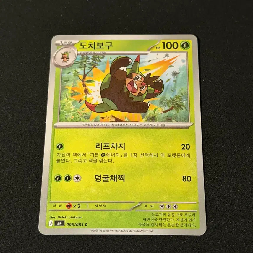 [BUNJANG] Vintage Pokemon Card - Dōchibōgu / 포켓몬 카드 도치보구