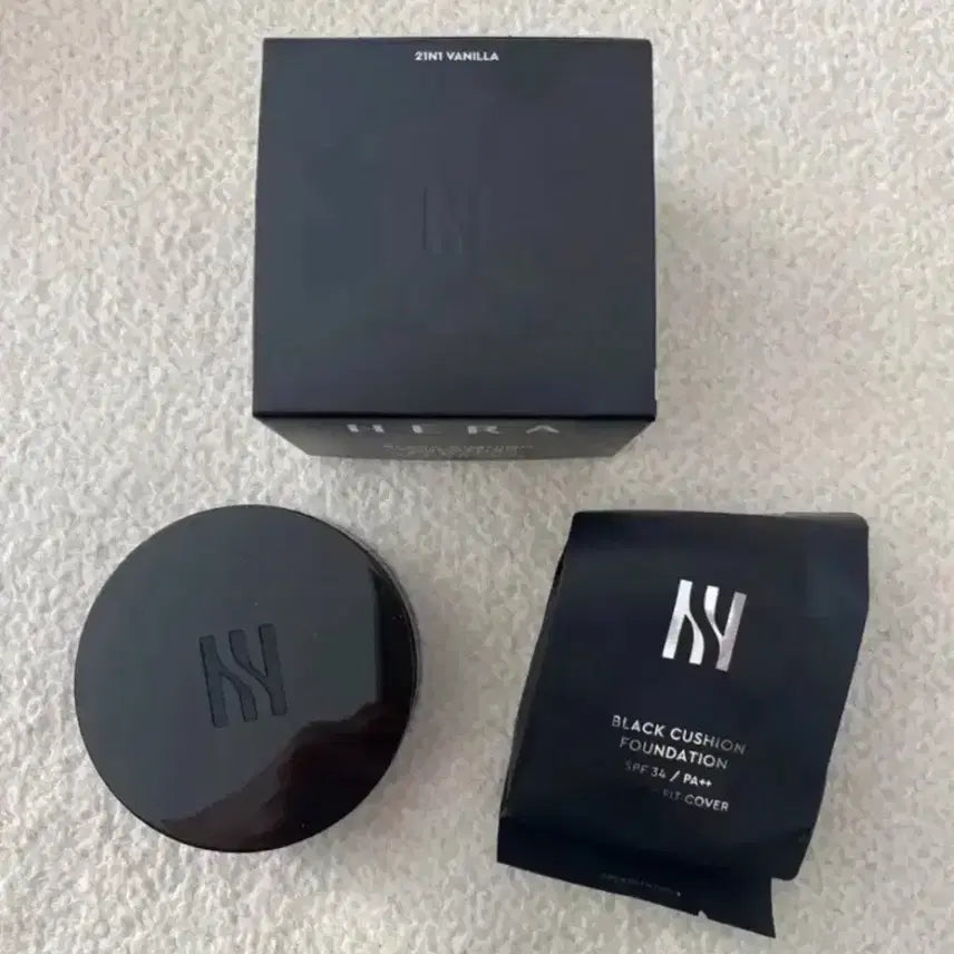 [BUNJANG] Hera Black Cushion (21N Vanilla) with Refill (New) / 새제품]헤라 블랙쿠션 본품+리필21N