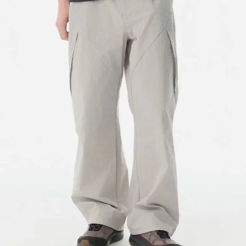 [BUNJANG] Not Only Today Ventilation Pocket Utility Pants [Light Grey] / 낫온리포투데이 벤틸레이션 포켓 유틸리티 팬츠 [라이트 그레이]