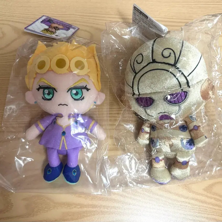 [BUNJANG] Jojo's Bizarre Adventure Giorno Gold Experience Chibi Plush Bundle Set (Sealed) / (미개봉, 일괄) 택 O 죠죠 죠르노 골드익스피리언스 골익 치비누이