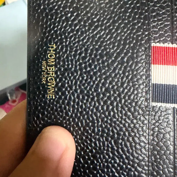 [BUNJANG] Thom Browne Cardholder Black Leather / 톰브라운 카드지갑 블랙