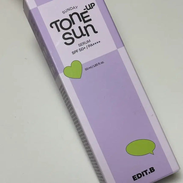 [BUNJANG] Edit B Sunday Tone-Up Sun Serum Sun Cream SPF50+ PA++++ / 에딧비 선데이 톤업 선 세럼 선크림 SPF50+ PA++++