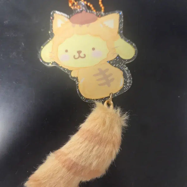 [BUNJANG] Sanrio Pompompurin Tail Keychain / 정품 폼폼푸린 꼬리 키링