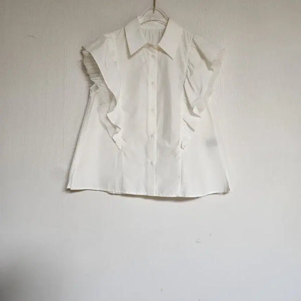 [BUNJANG] Imported Luxury Lace Frill Blouse / 한섬2021톰그레이하운드 럭셔리 블라우스55넉넉