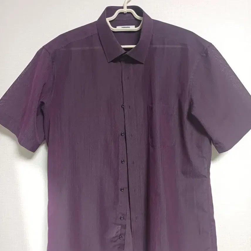 [BUNJANG] Renoma Purple Short Sleeve Shirt / 레노마 반팔 셔츠 퍼플 renoma