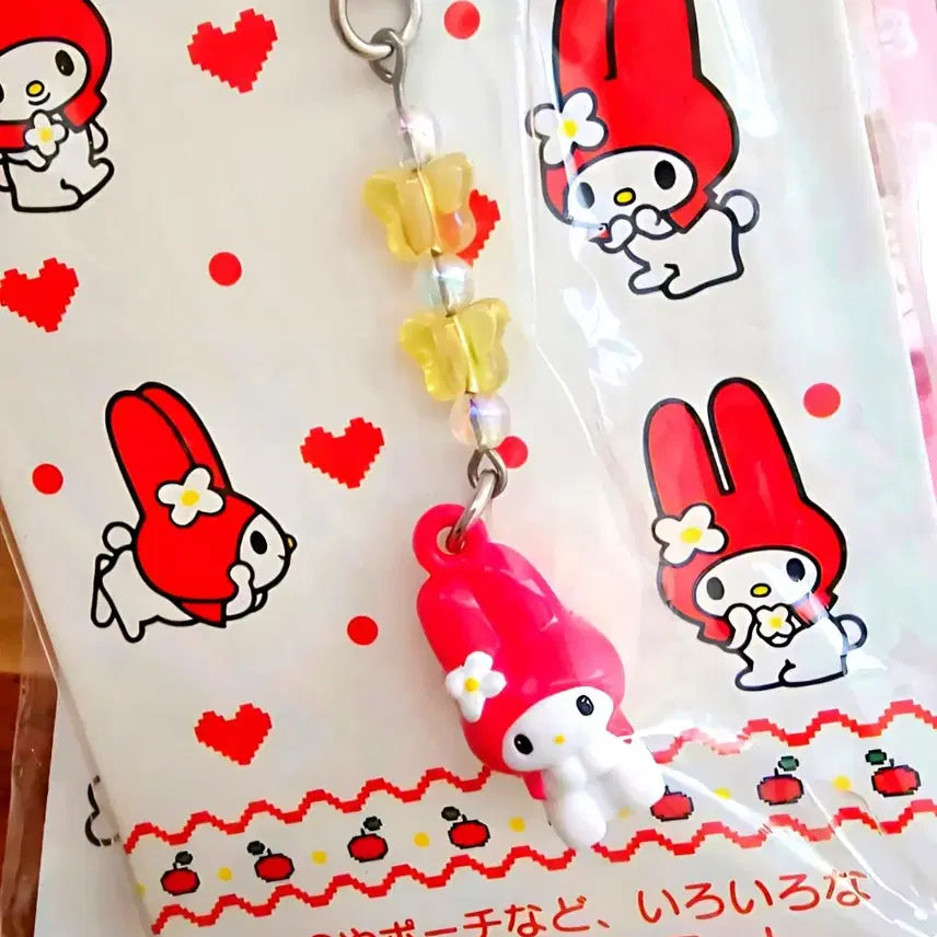 [BUNJANG] My Melody Hooded Strap Keychain / 두건마이멜로디 키링, 초소형마이멜로디 키링