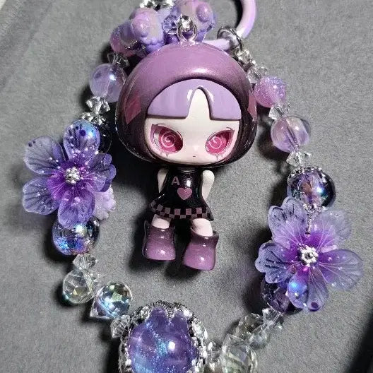 [BUNJANG] INNIS Genuine Figure & Mother-of-Pearl Flower Keyring / 이니스 정품 키링