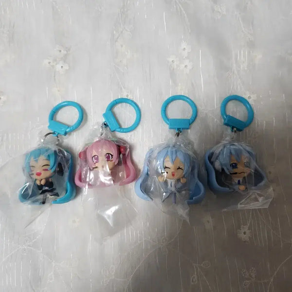 [BUNJANG] Hatsune Miku Backpack Hanger Keychain Set (4 types) / 하츠네 미쿠 백팩행거 키링 4종 일괄