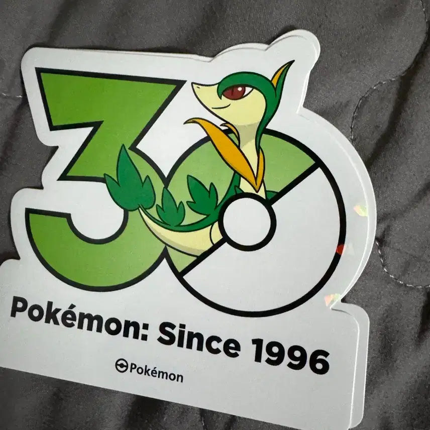 [BUNJANG] Pokemon 30th Anniversary Logo Sticker / 포켓몬 30주년 로고스티커 샤비