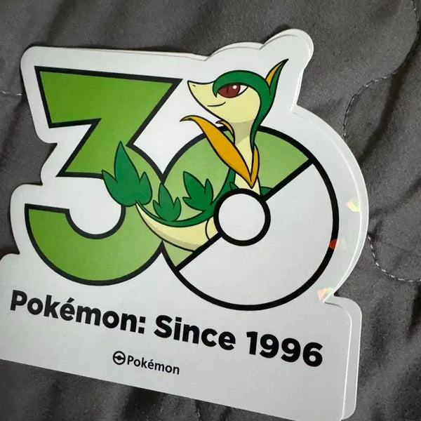 [BUNJANG] Pokemon 30th Anniversary Logo Sticker / 포켓몬 30주년 로고스티커 샤비