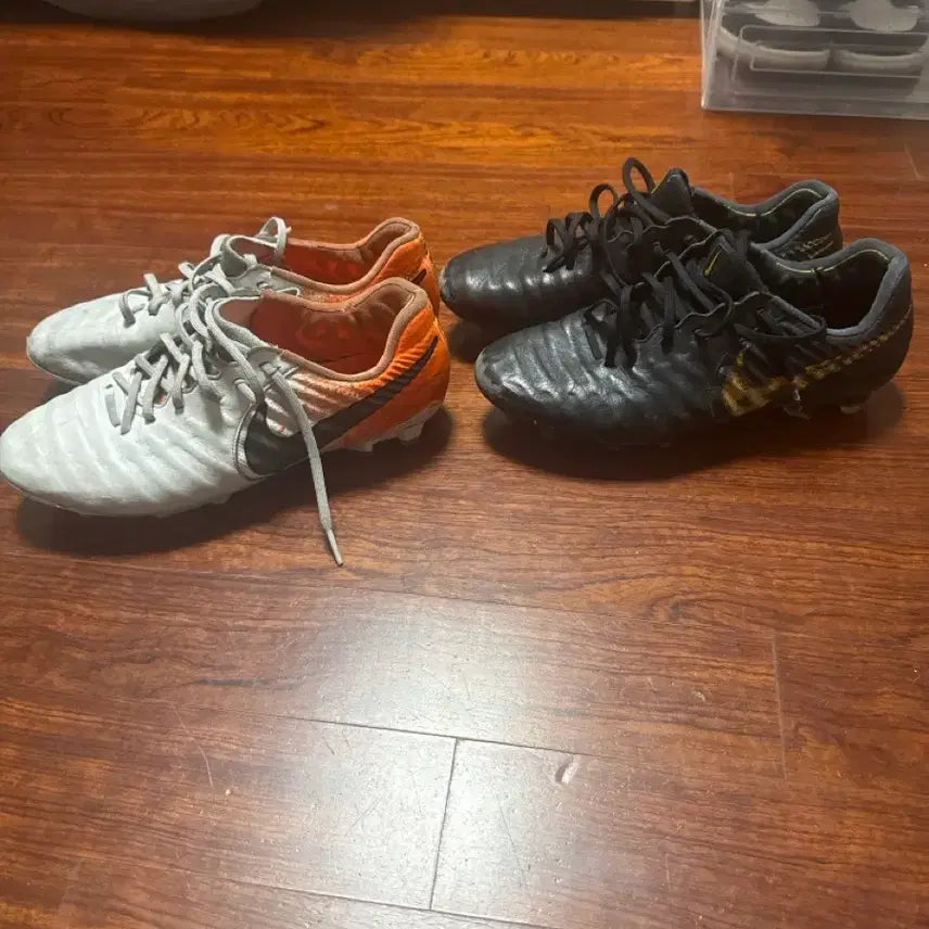 [BUNJANG] Nike Tiempo VII Elite Football Boots (Black & Grey, Size 250) / 나이키 티엠포7 엘리트