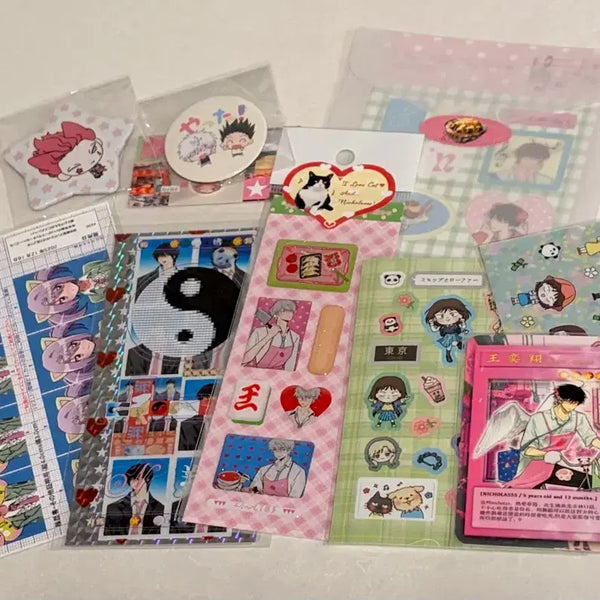 [BUNJANG] Various Artists' Sticker and Pin Button Bundle Set / ndyj님 젯젯님 오다기님 등 씰스티커 핀버튼 일괄