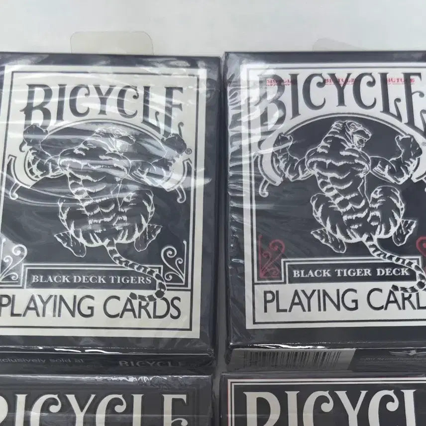 [BUNJANG] Bicycle Black Tiger Playing Cards Unsealed Set Bundle / 마술 플레잉 카드 바이시클 블랙타이거 미개봉 세트 일괄