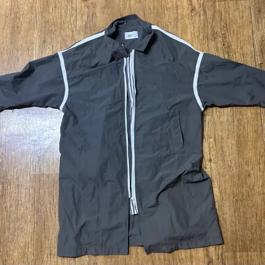 [BUNJANG] Unisex Casual Long Windbreaker Jacket / 남녀공용 캐주얼 롱 바람막이 자켓 점퍼 가을자켓 봄자켓 오버핏 박시핏