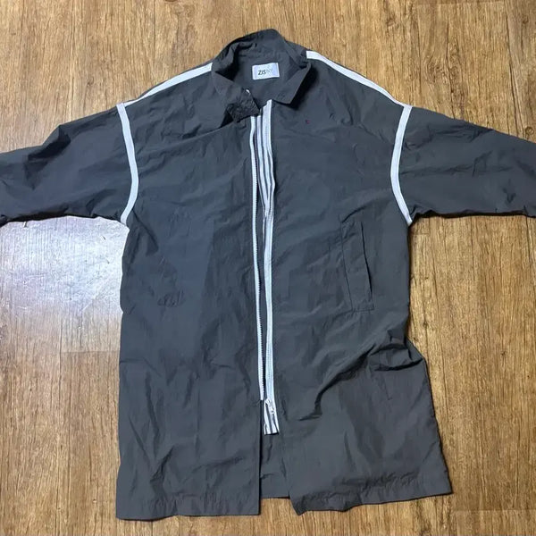 [BUNJANG] Unisex Casual Long Windbreaker Jacket / 남녀공용 캐주얼 롱 바람막이 자켓 점퍼 가을자켓 봄자켓 오버핏 박시핏