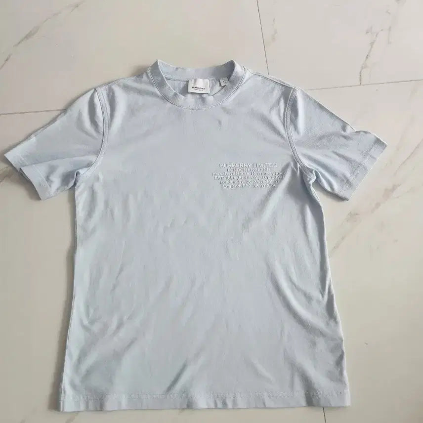 [BUNJANG] Burberry Light Blue Short Sleeve T-Shirt XS / 버버리 반팔 티셔츠 XS (44정도)