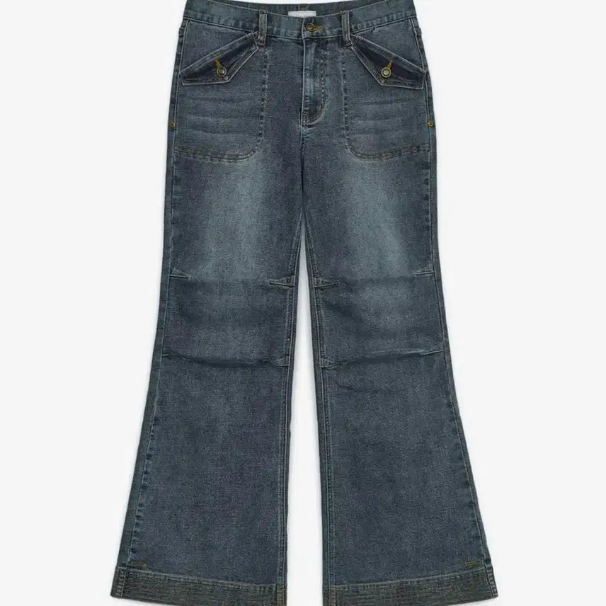[BUNJANG] Hug Your Skin Semi Bootcut Denim Pants / 허그유어스킨 세미 부츠컷 데님 팬츠