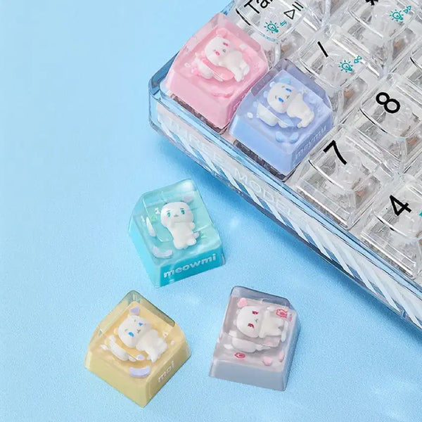 [BUNJANG] PLAVE Baby Mmemoim Pattern Keycap - Mwa / PLAVE 플레이브 베이비 므메미무 키캡 - 뫄