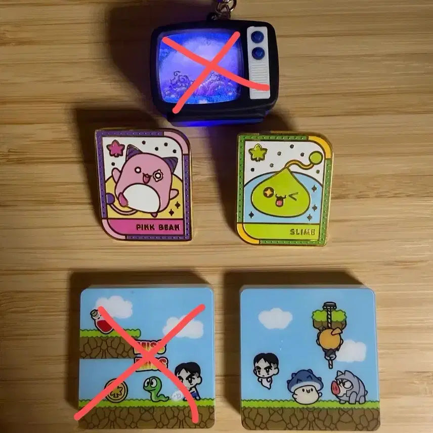 [BUNJANG] MapleStory Lotte World BGM Keyring, Pin Badge, Acrylic Magnet / 메이플스토리 잠실 롯데월드 굿즈 bgm 키링 핀뱃지 아크릴 마그넷