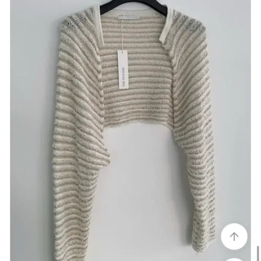 [BUNJANG] POSTER Bolero Knit Cardigan - Beige / POSTER 볼레로 니트 가디건 [새상품/핀터무드]