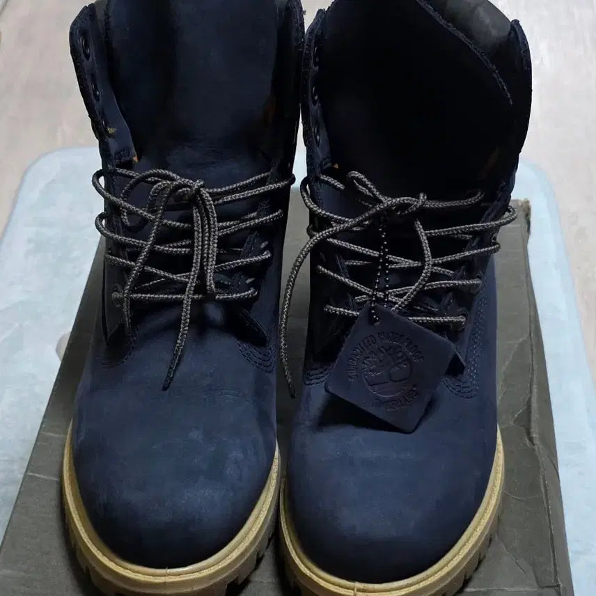 [BUNJANG] Timberland 6-Inch Waterproof Navy Boots / 팀버랜드 6인치 워터프루프 네이비 부츠(255)
