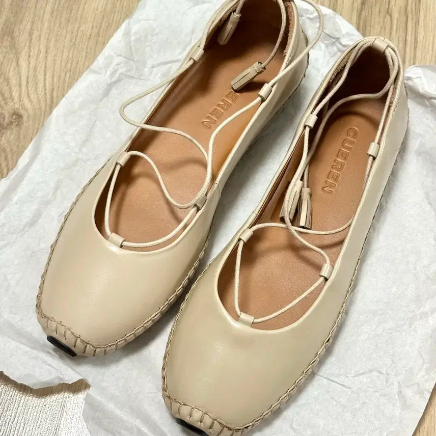 [BUNJANG] Kuern Ballerina 14 Valencia Taupe Flats Size 250 / 새상품) 250 쿠에른 발레리나 14 발렌시아 14 토프