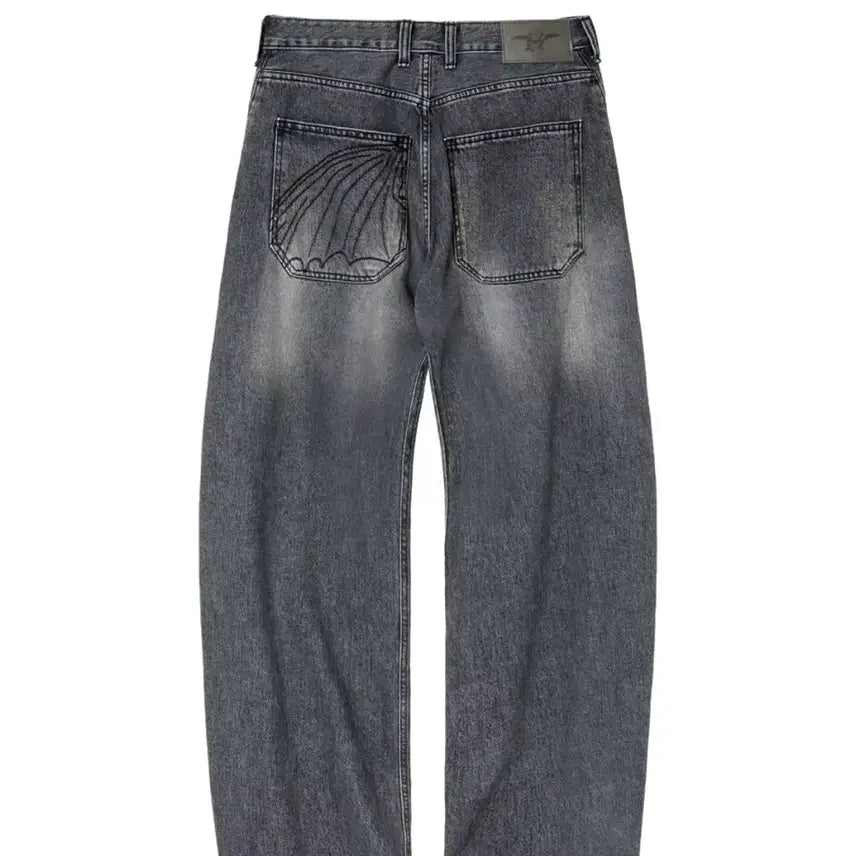 [BUNJANG] Hatching Room Dragon Ball Z Curved Jeans Ash Grey Size 2 / (2) 해칭룸 드래곤길들이기 커브진 애쉬 그레이