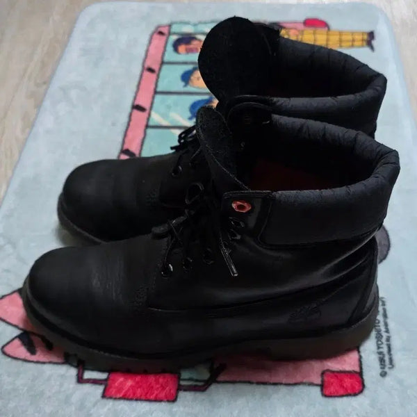 [BUNJANG] Timberland 6-Inch Leather Black Boots / 팀버랜드 6인치 가죽 블랙부츠(8w 265)