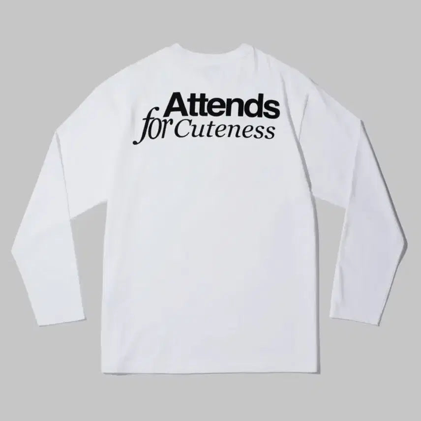 [BUNJANG] Attends Logo Long Sleeve T-Shirt / attends 어텐즈 롱슬리브티셔츠 attends logo 로고