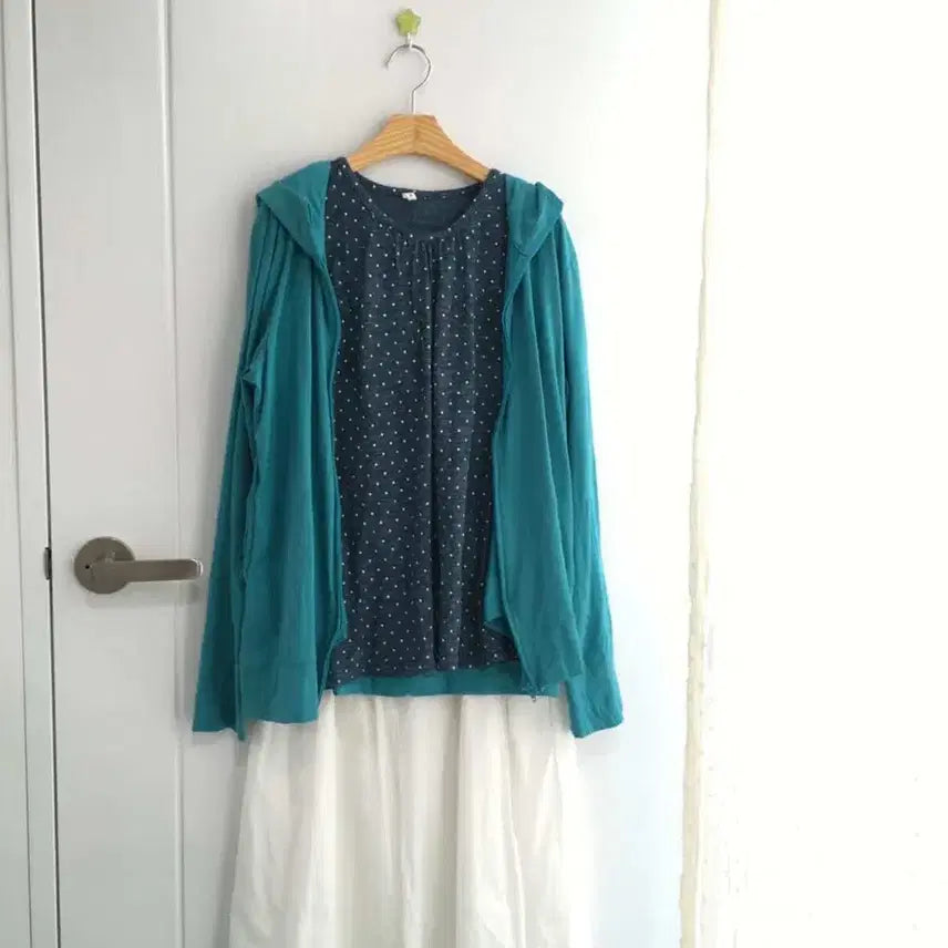 [BUNJANG] Vintage Mori Green Coordi Set / 빈티지 모리 푸릇 청록 코디세트