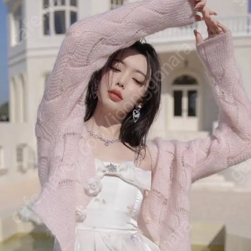 [BUNJANG] Sung Hae Eun Synceden Wave Summer Knit Cardigan / 성해은 신스덴 웨이브 썸머 니트 가디건