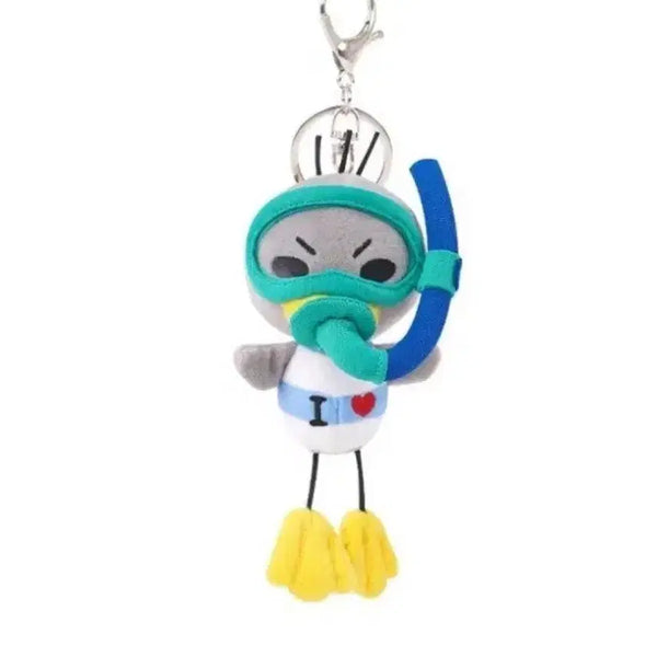 [BUNJANG] Annyeong Zadu Snorkeling Kkoko Doll Keyring / 안녕자두야 스노클링 꼬꼬 인형 키링