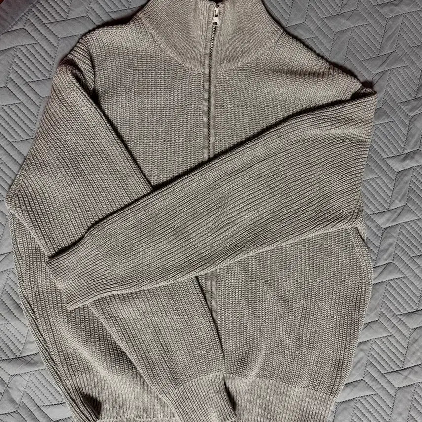 [BUNJANG] Union Blue Hard Twist Cotton Zip-up Hoodie Mélange Grey L / 유니온블루 하드 트위스트 코튼 집업 멜란지 그레이 L