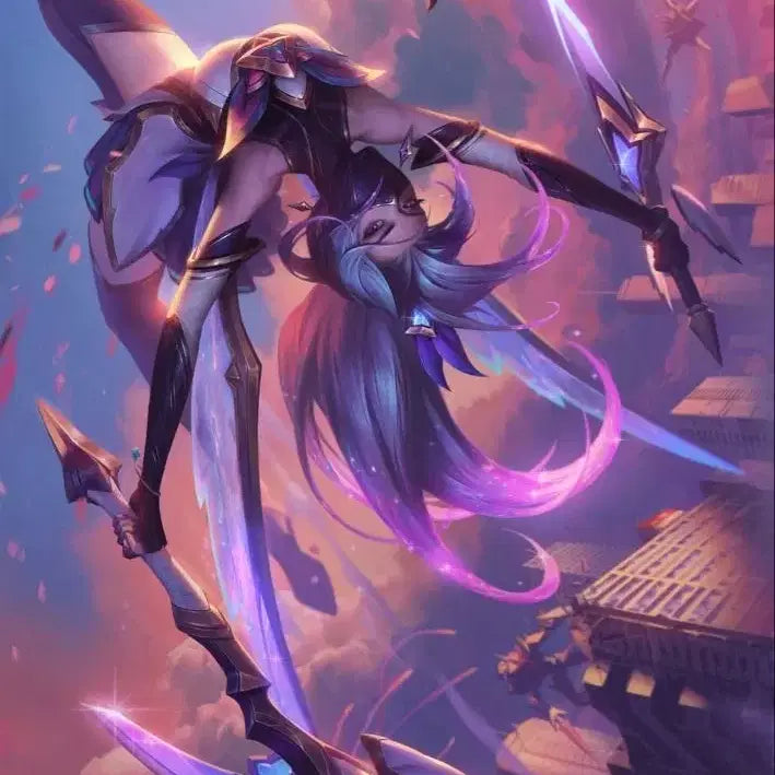 [BUNJANG] League of Legends Star Guardian Akali Cosplay Costume Set / 롤 별수호자 아칼리 코스프레