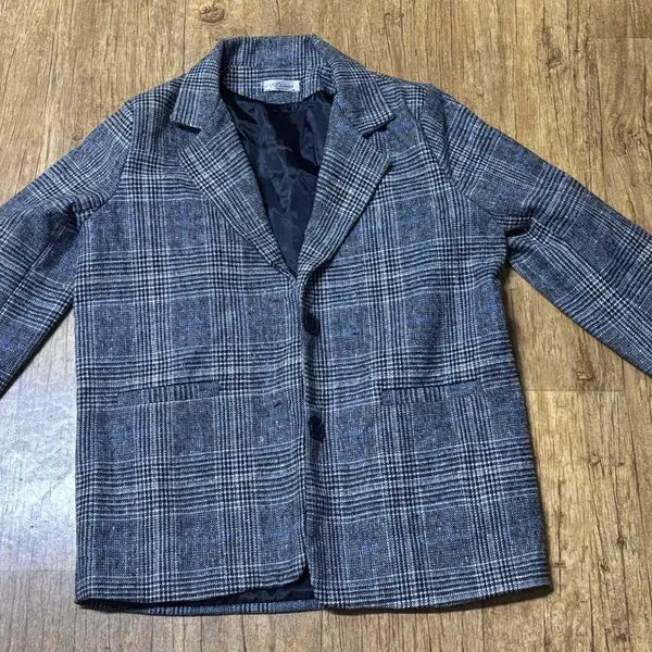 [BUNJANG] Check Pattern Oversized Fit Quilted Jacket / 상태굿 체크자켓 정장자켓 봄가을겨울자켓 오버핏 박시핏 누빔자켓