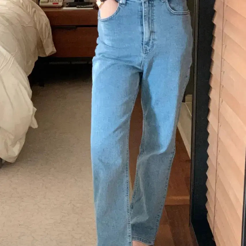 [BUNJANG] BuyMood Vibe Denim Jeans (Year-Round Blue, Size S, Extended Length) / 바이무드 바이브데님 연중청 S 기장추가