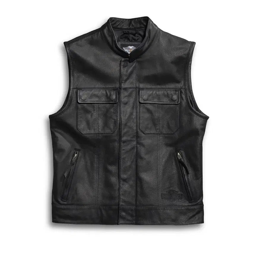 [BUNJANG] Harley-Davidson Buffalo Leather Vest / [2XL] 할리데이비슨 버팔로 레더 가죽조끼 베스트 판매합니다